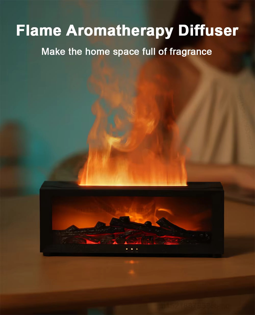 Flame Aroma Diffuser Bonfire Air Humidifier
