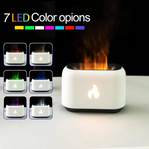 7 Colorful Simulation Flame Diffuser USB Plug-in Fragrance Office Home