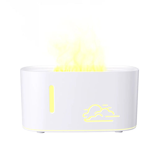 Cloud simulation colorful gradient flame aroma diffuser home hotel