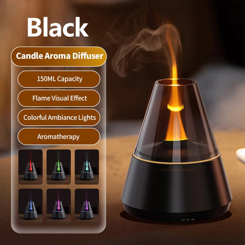 NEWSTYLE Simulated Flame Aroma Diffuser Bonfire Air Humidifier