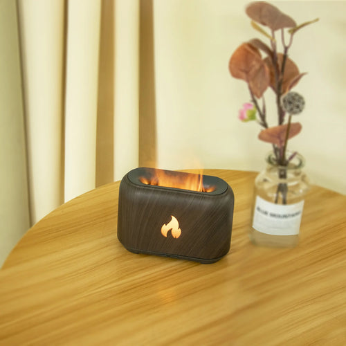 7 Colorful Simulation Flame Diffuser USB Plug-in Fragrance Office Home