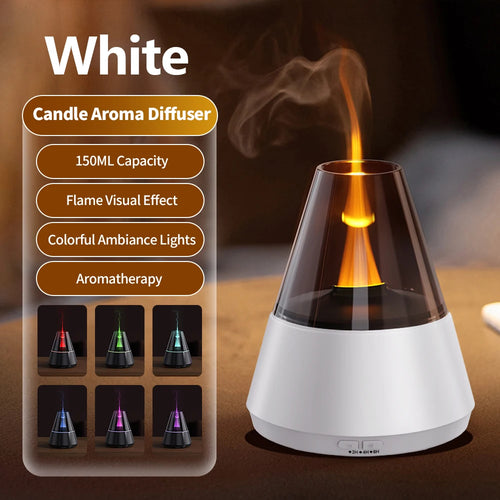 NEWSTYLE Simulated Flame Aroma Diffuser Bonfire Air Humidifier