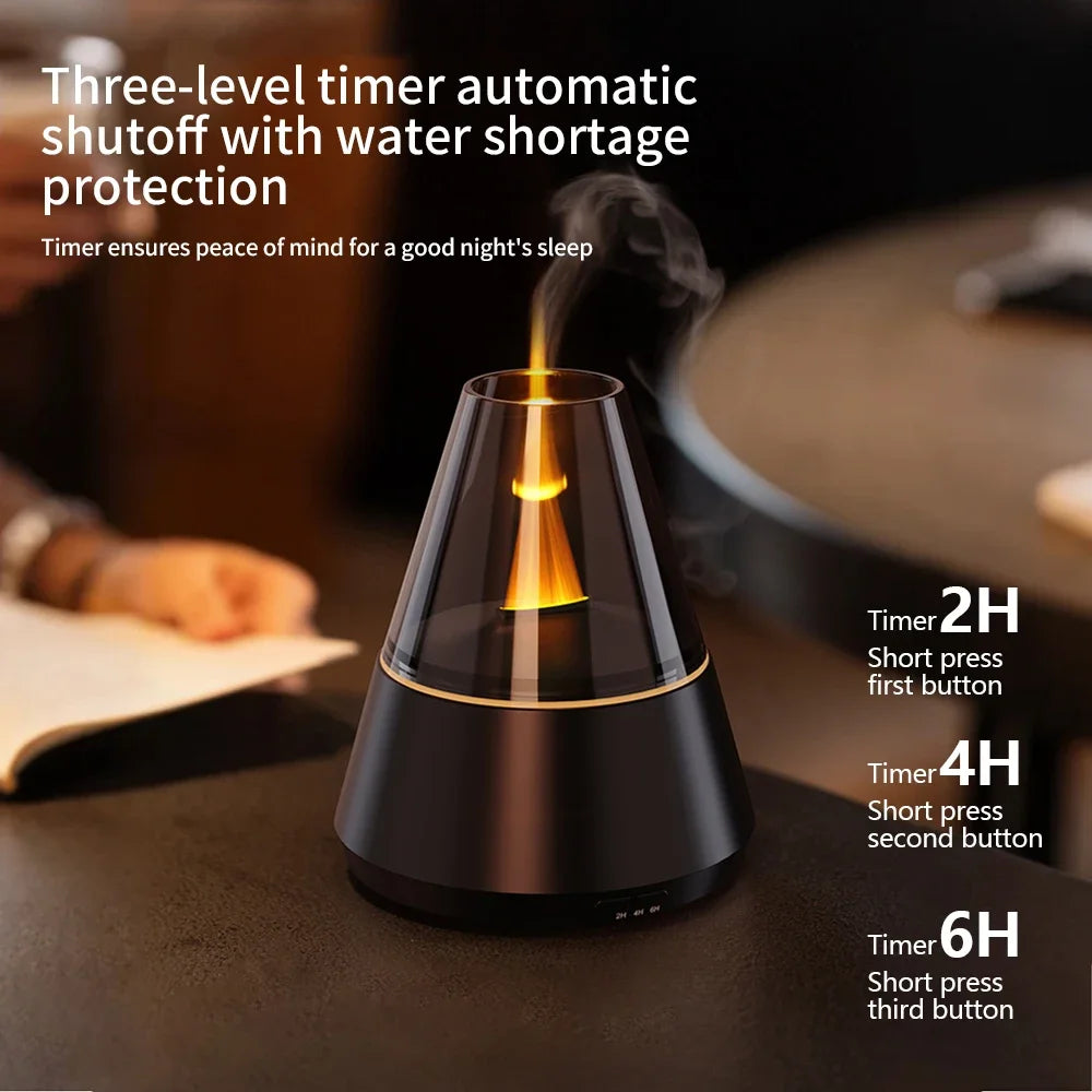 NEWSTYLE Simulated Flame Aroma Diffuser Bonfire Air Humidifier