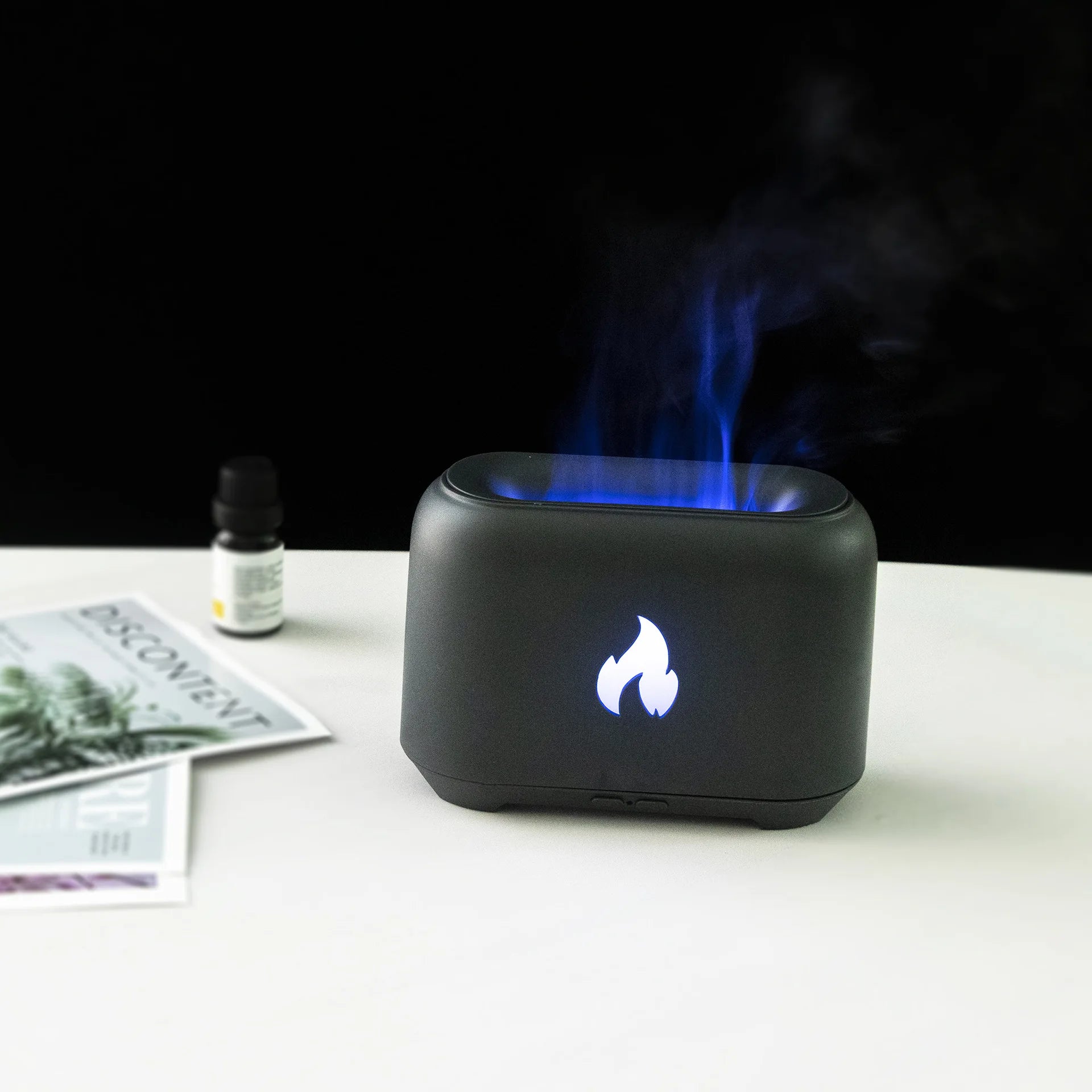 7 Colorful Simulation Flame Diffuser USB Plug-in Fragrance Office Home